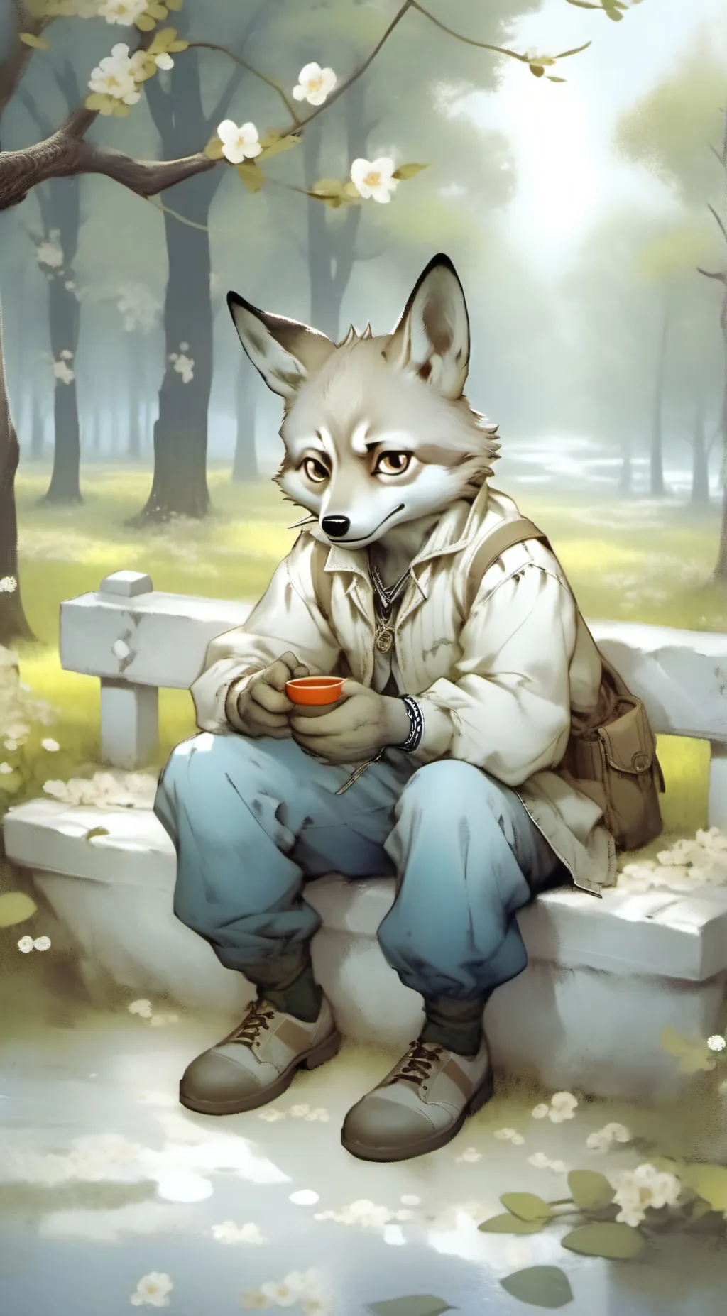 ai character: NICE FURRY background