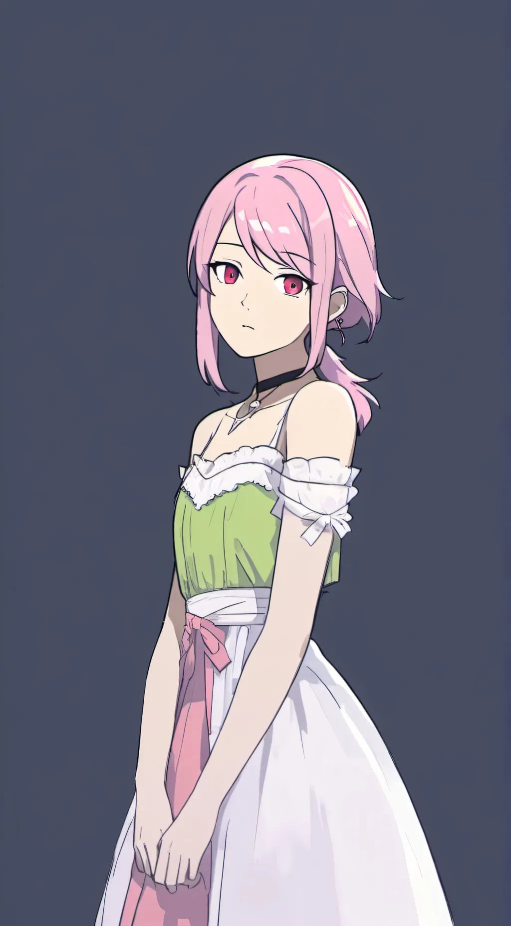 ai character: Gleon Neon background