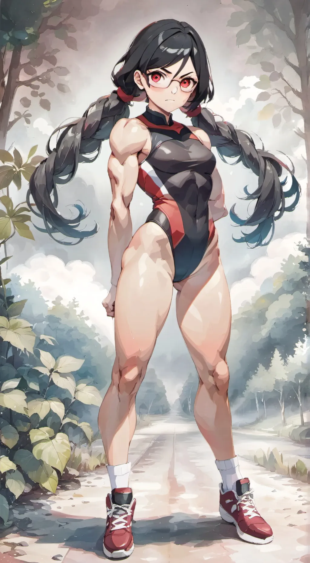 ai character: sarada Uchiha  background