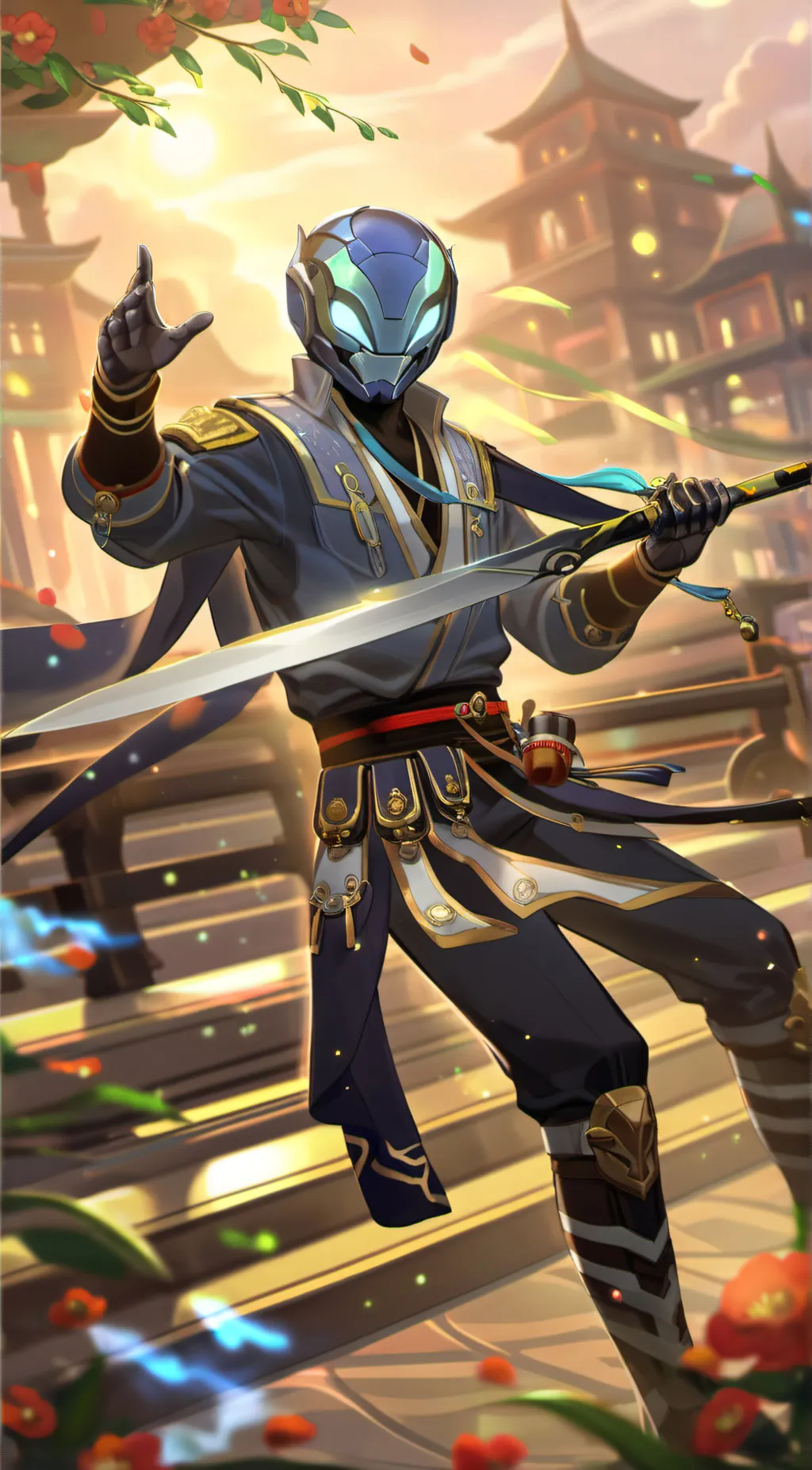 ai character: Dark background