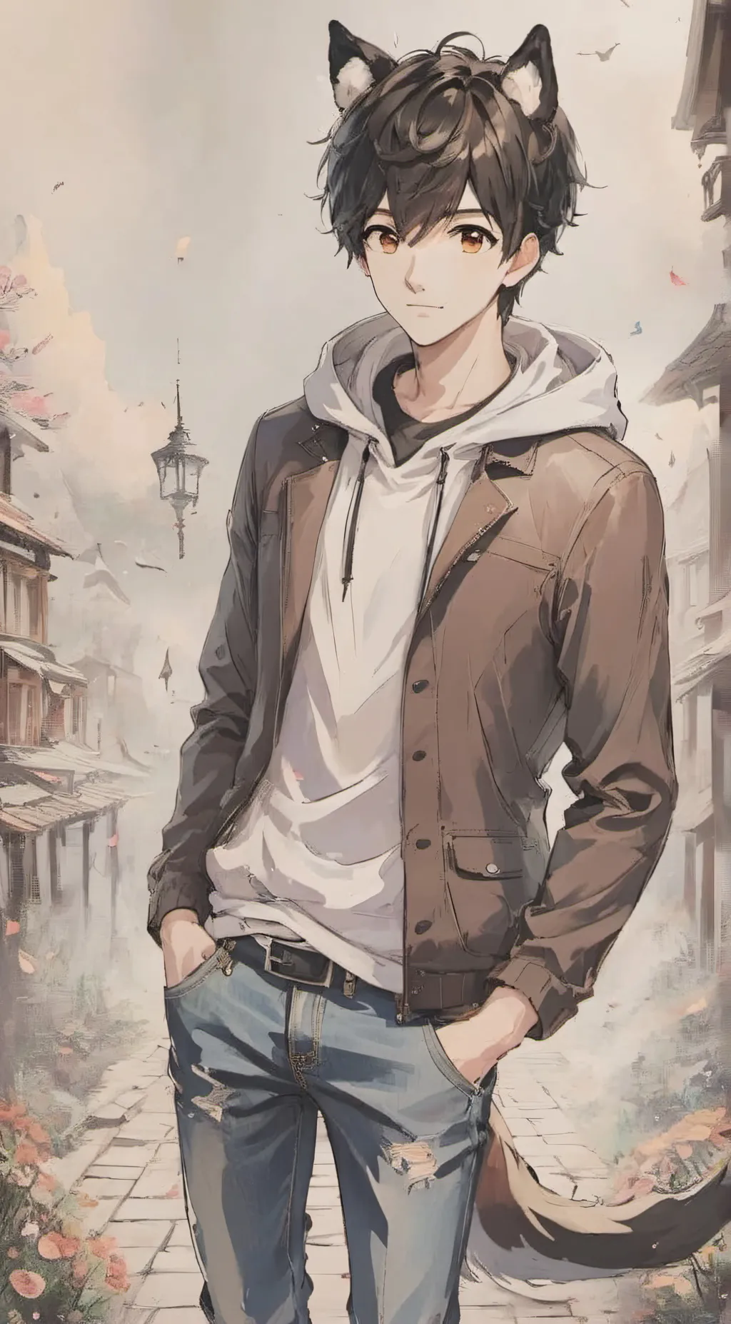 ai character: Boi background