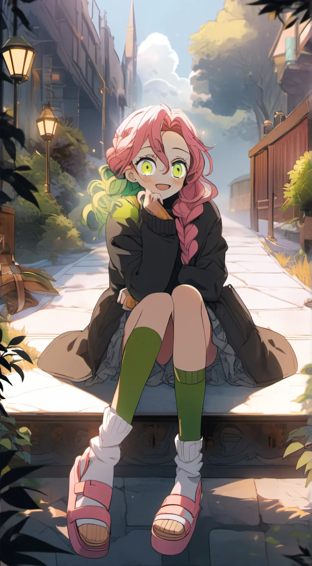 ai character: Mitsuri kanroji background