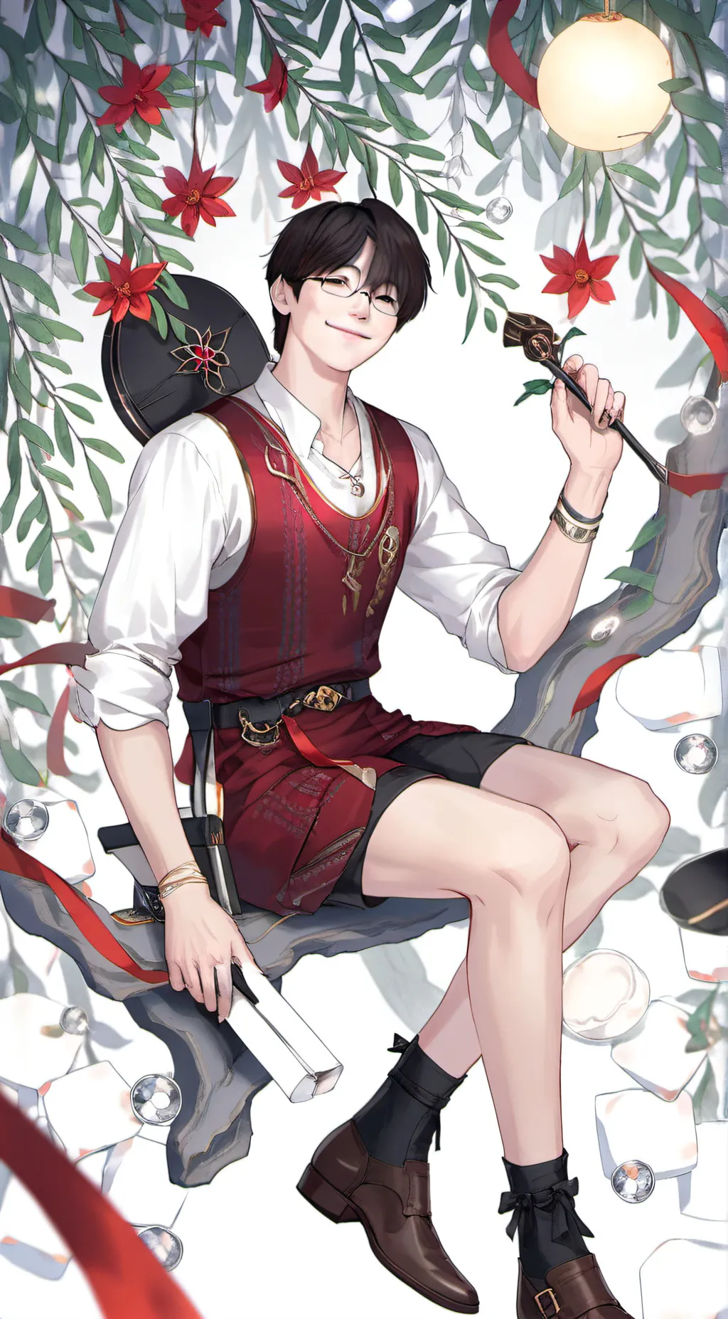 ai character: Hyunjin  background