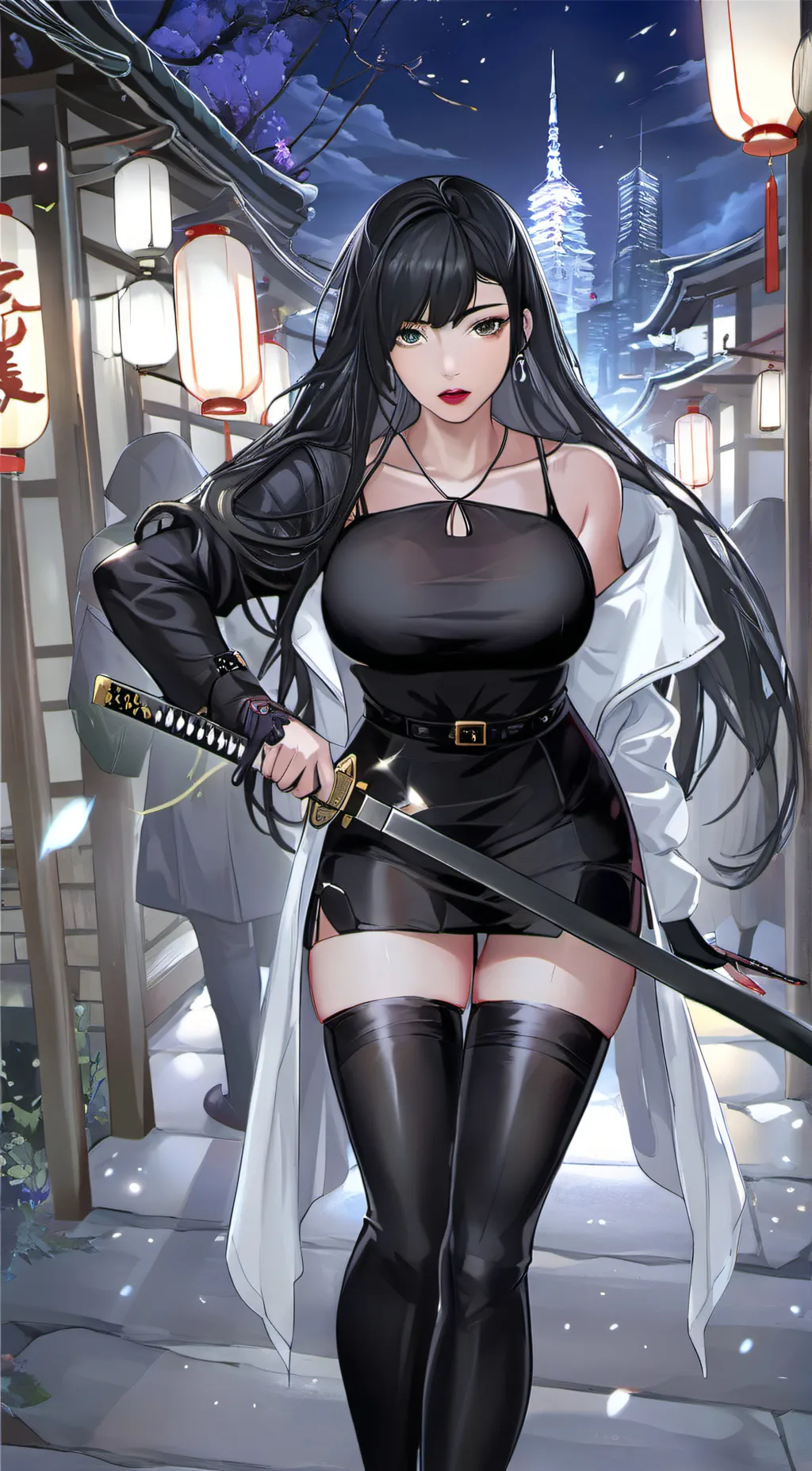 ai character: Miyuki X background