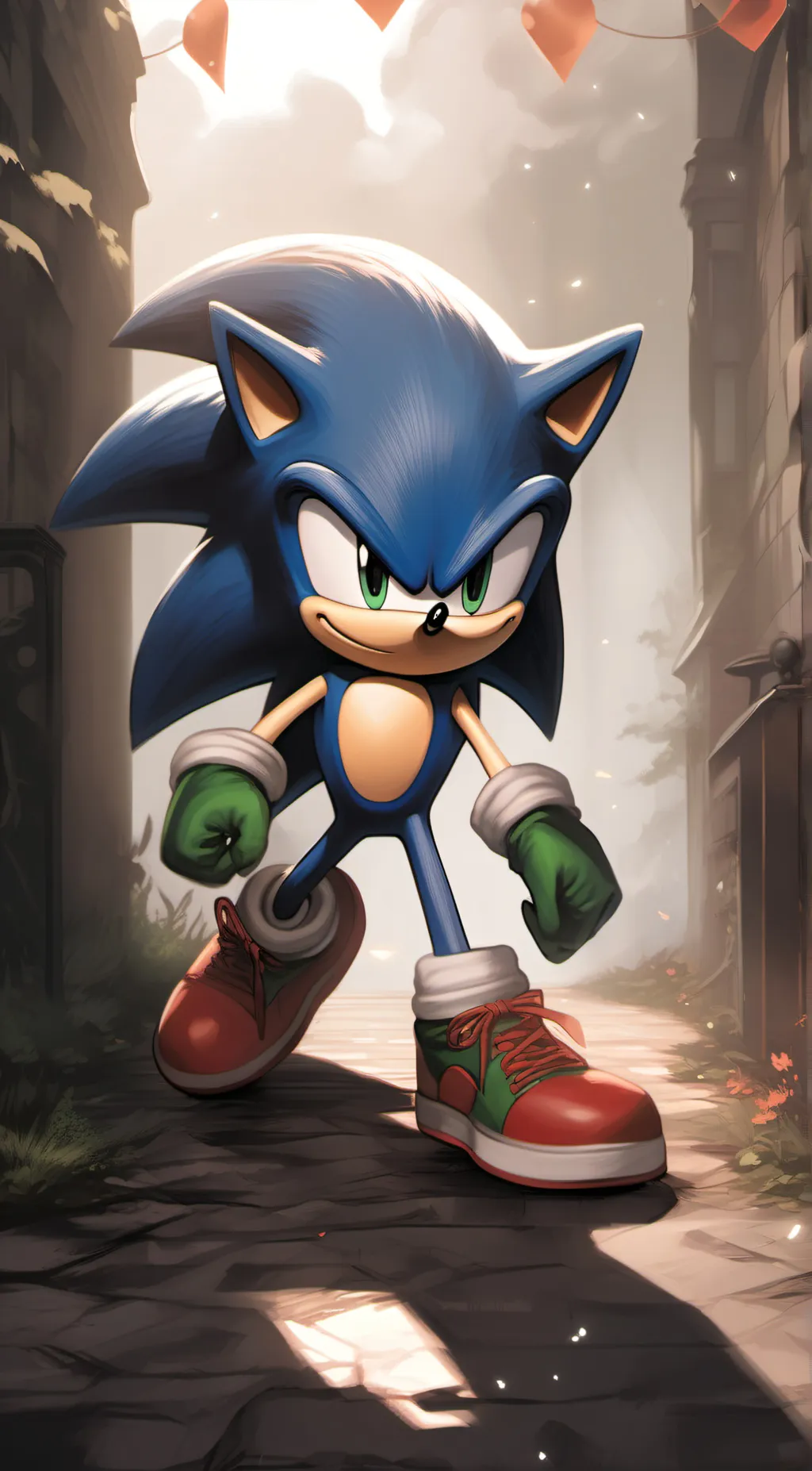ai character: Sonic prime(part2) background