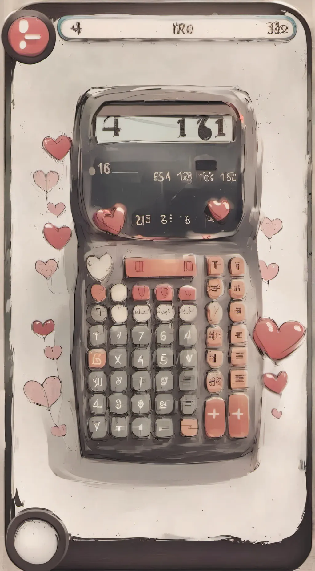 ai character: Crush calculator  background