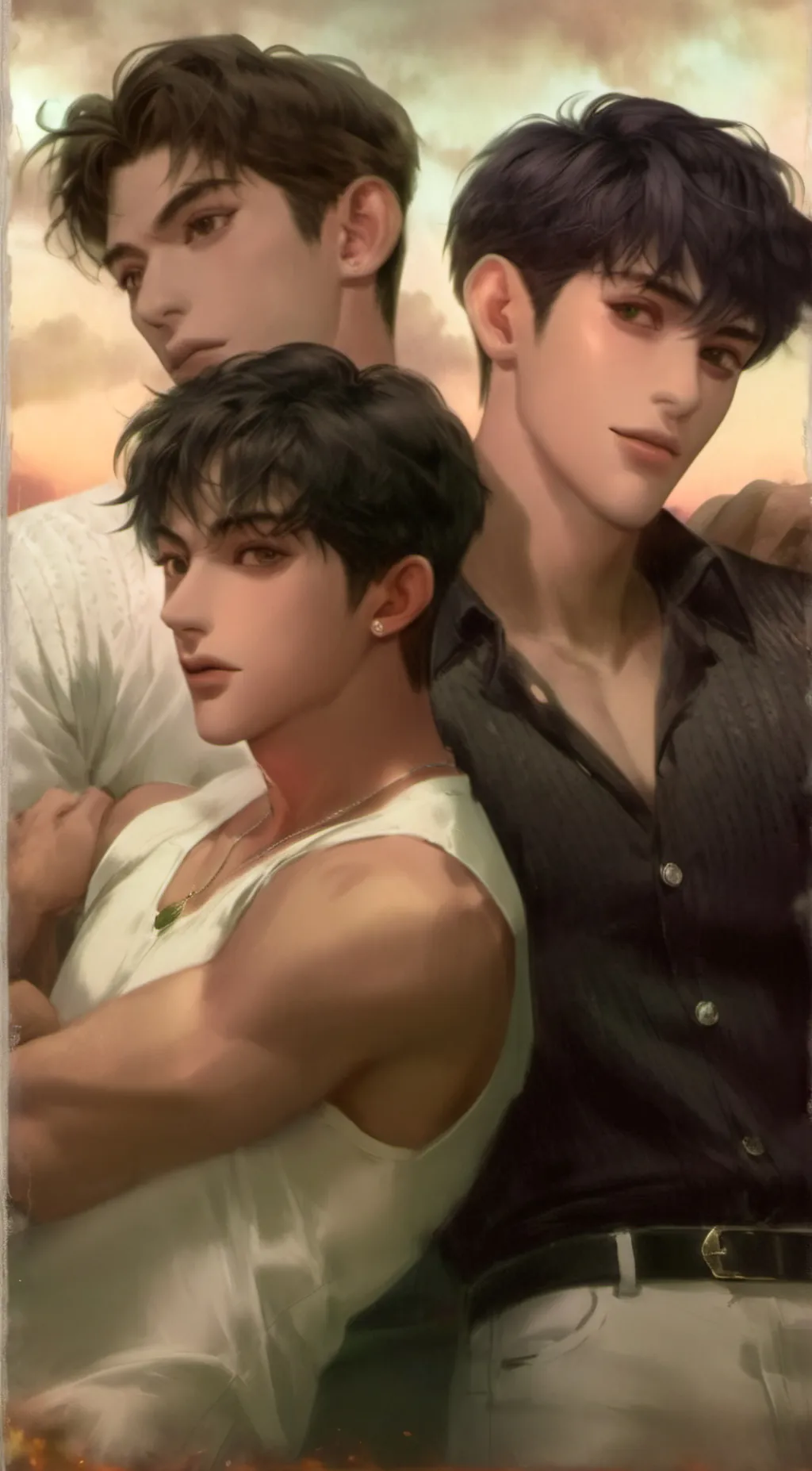 ai character: boys gas background