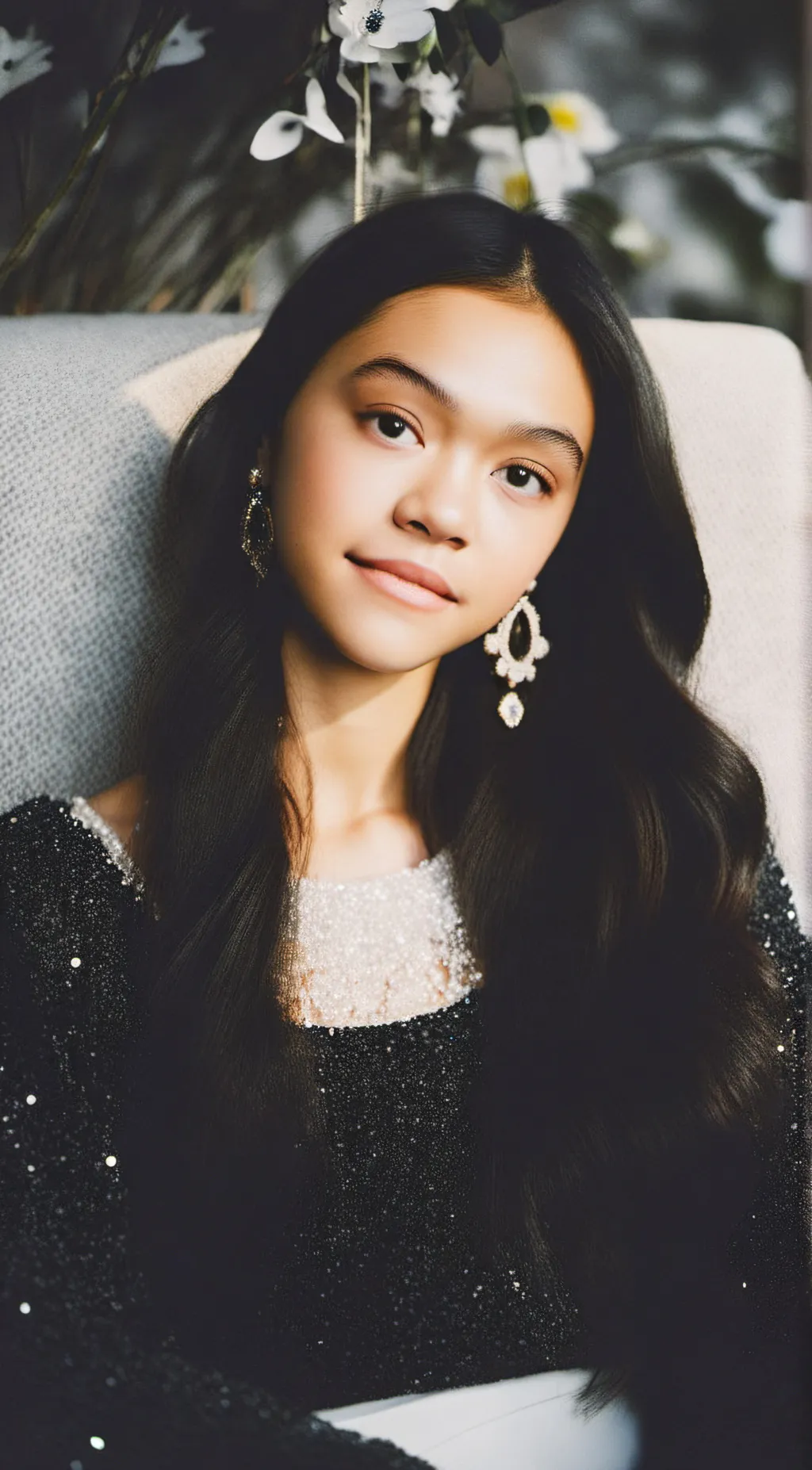 ai character: Olivia Rodrigo  background