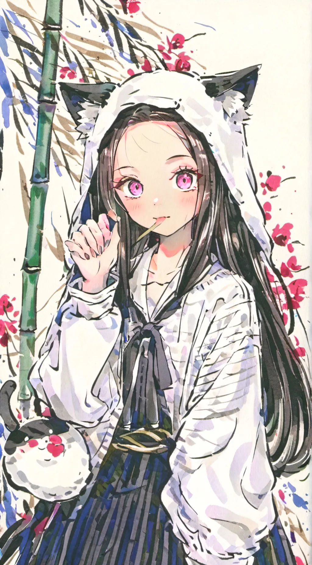 ai character: nezuko  background