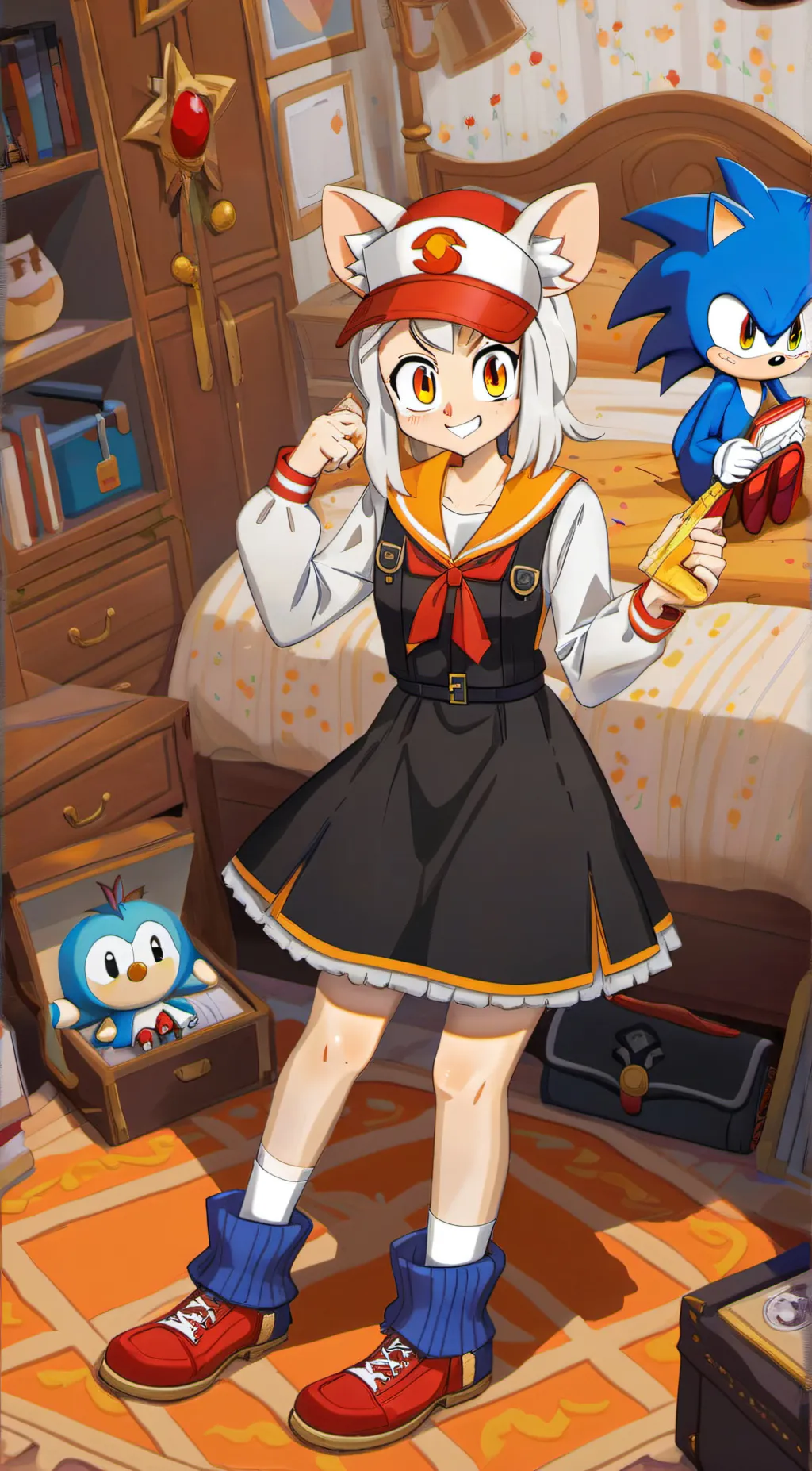 ai character: Creme background