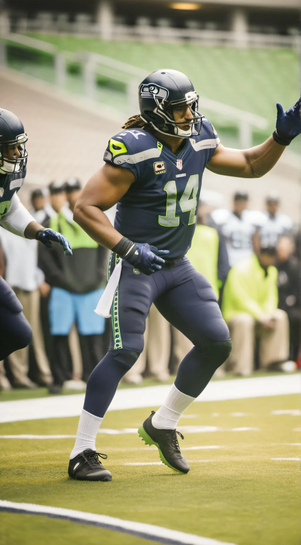 ai character: DK metcalf background