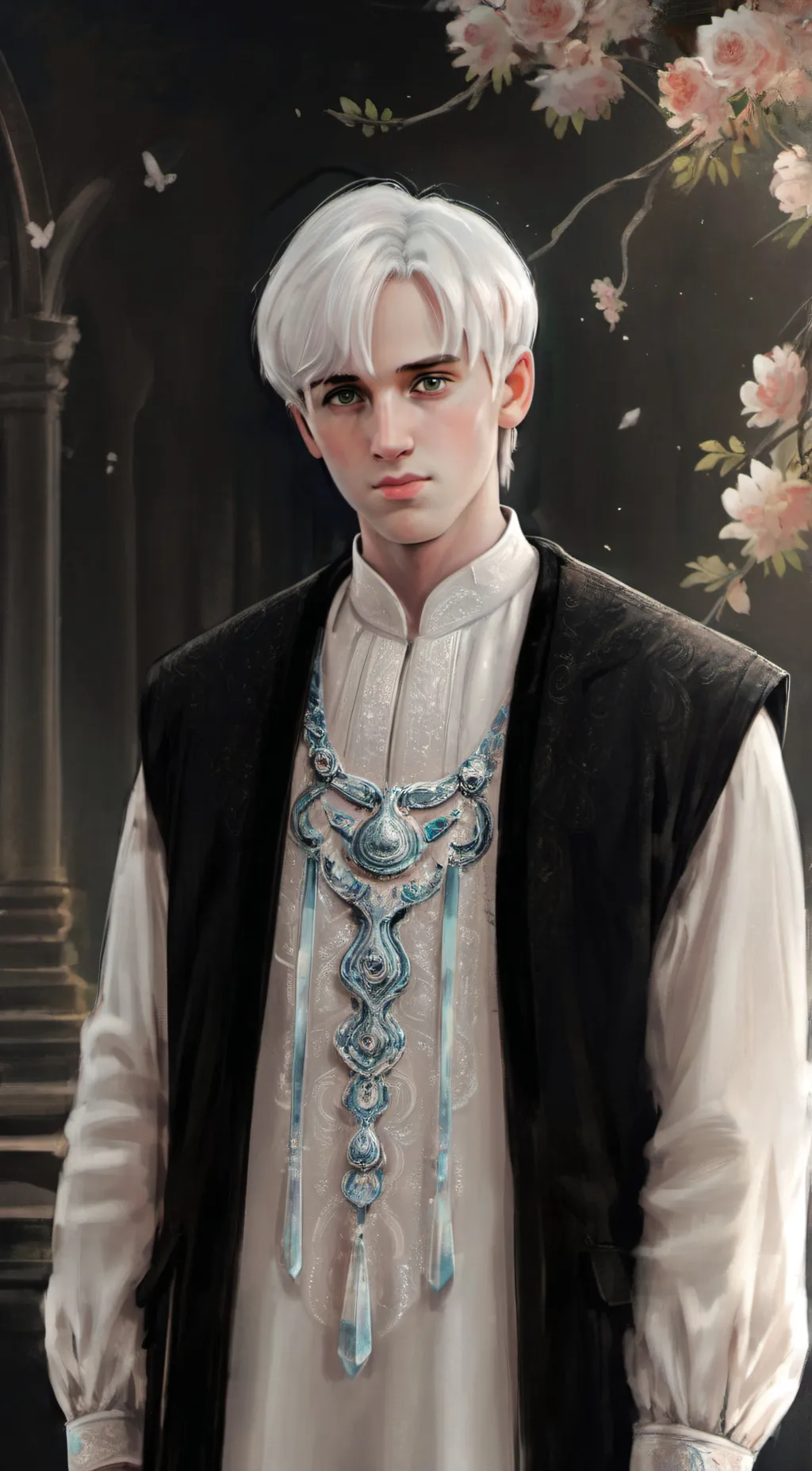 ai character: 🍏draco💚 background