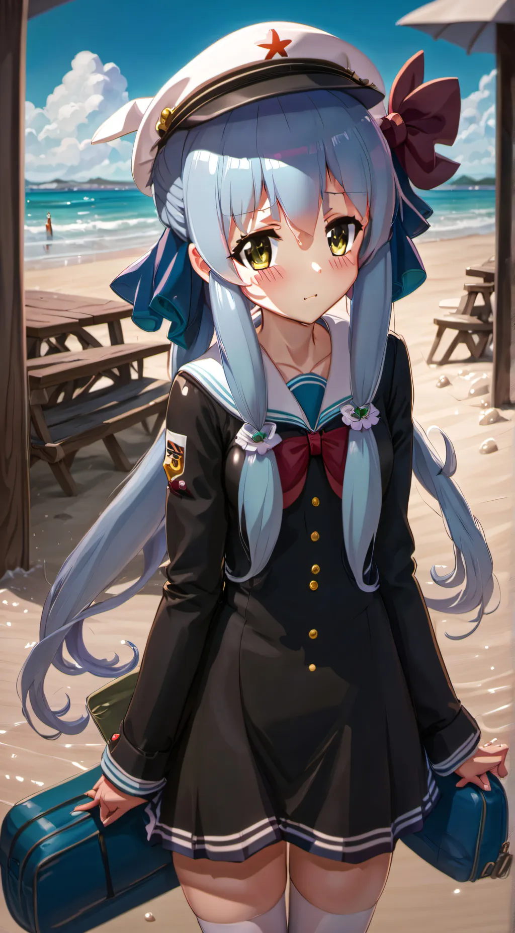 ai character: Masiku(squid girl) background