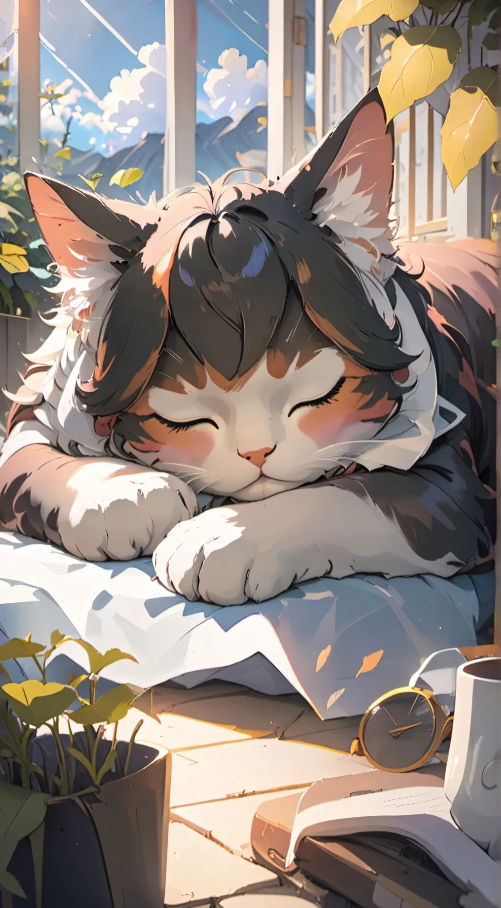 ai character: Catnap background