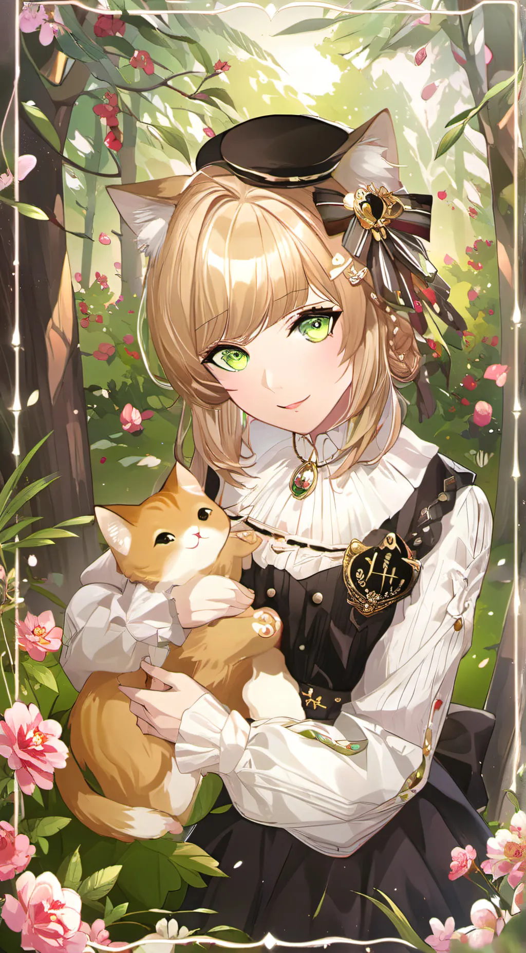 ai character: kitty  background