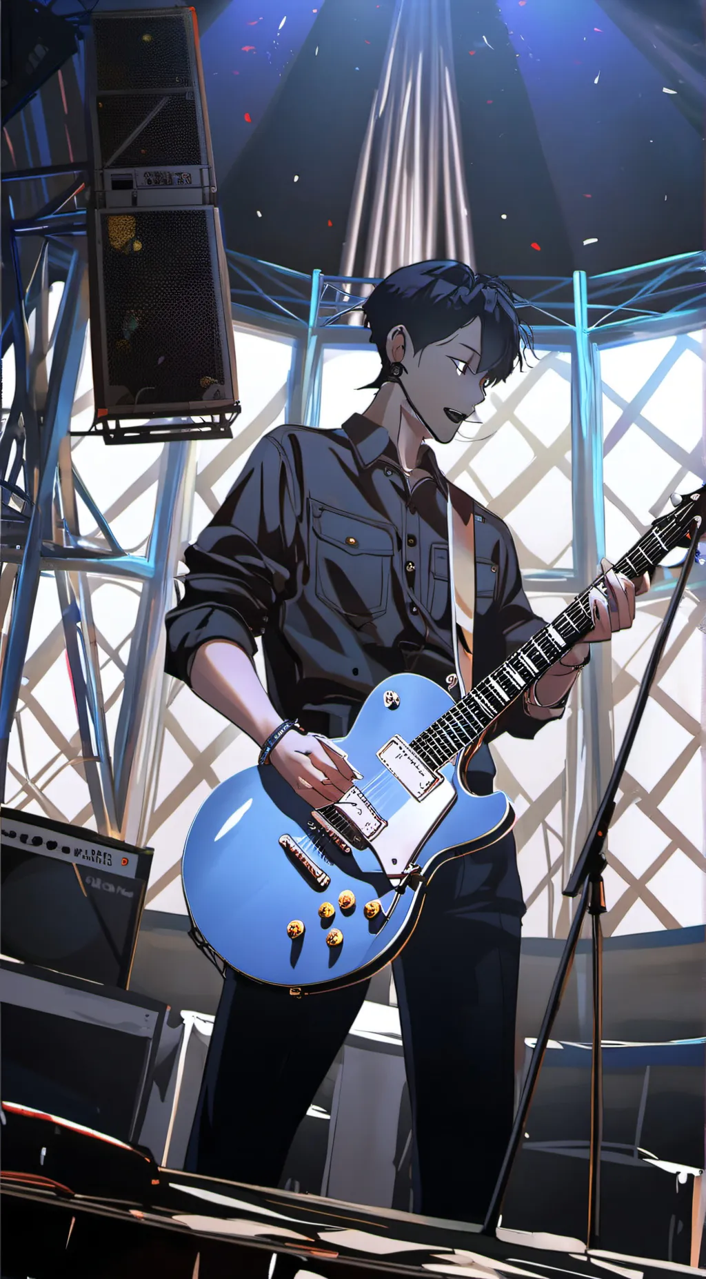 ai character: ghost  background