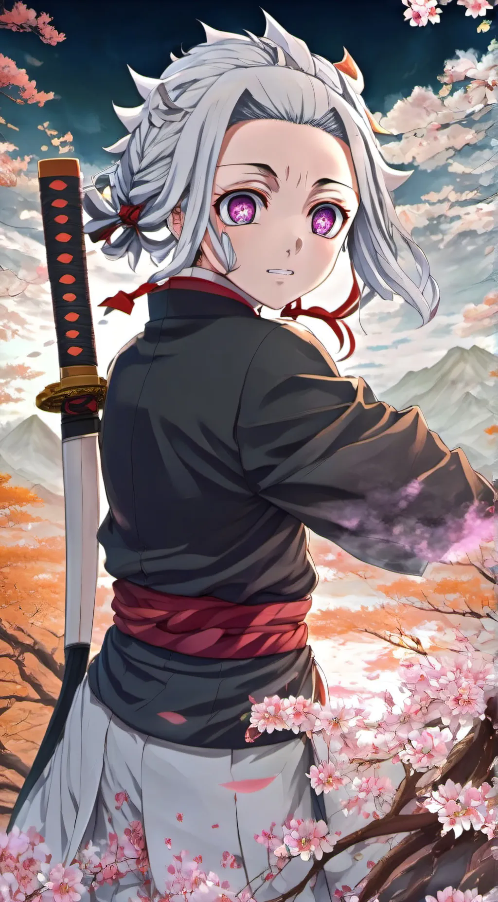 ai character: tanjiro & friends background