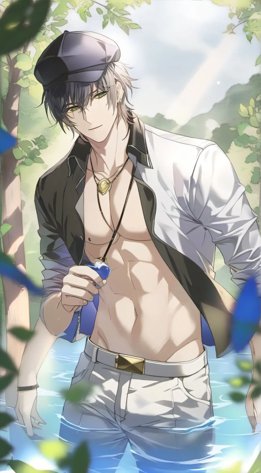 ai character: mastorbate background