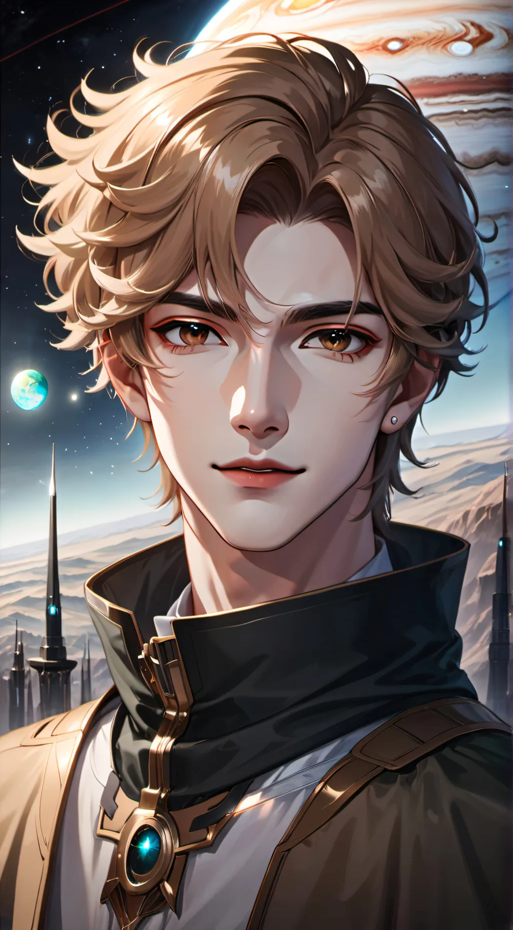 ai character: God of Jupiter  background