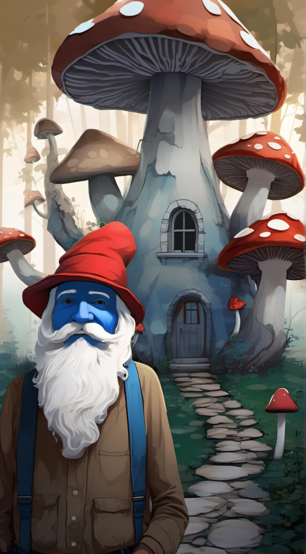 Talkie AI - Chat with blue papa smurf