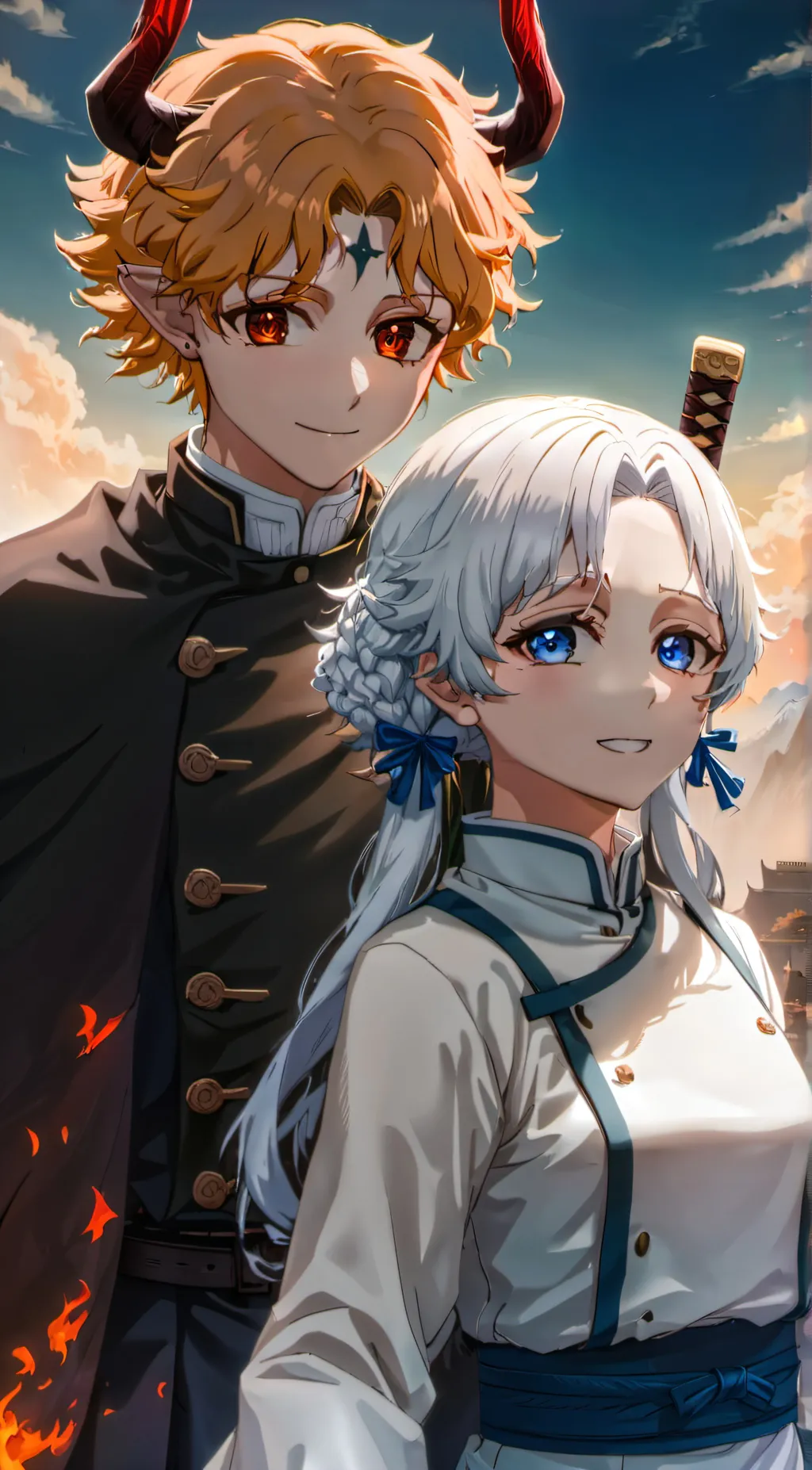 ai character: Zinitsu  background