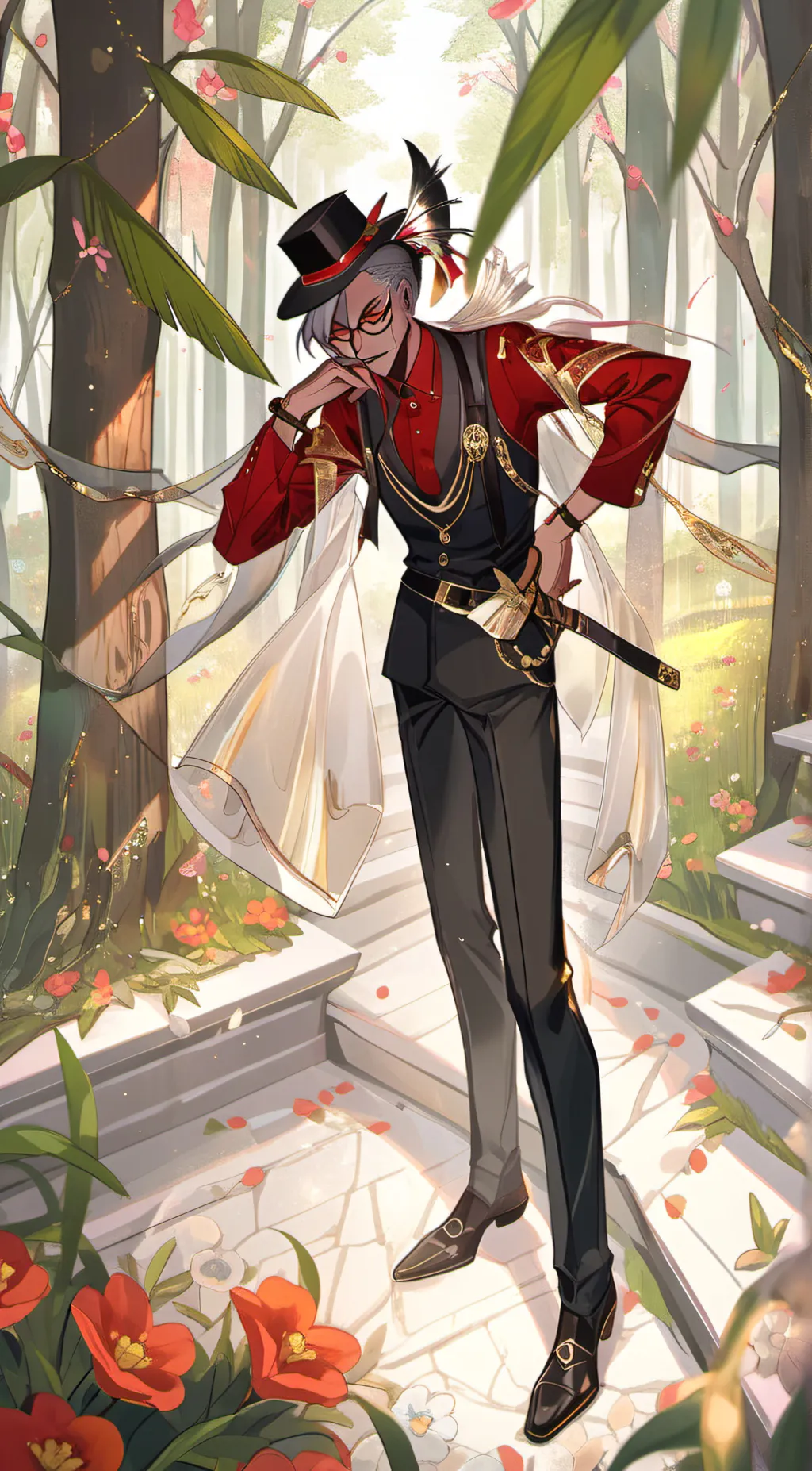ai character: valentino(hurt) background