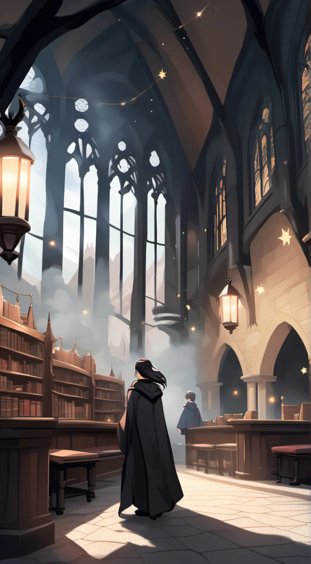 ai character: hogwarts background