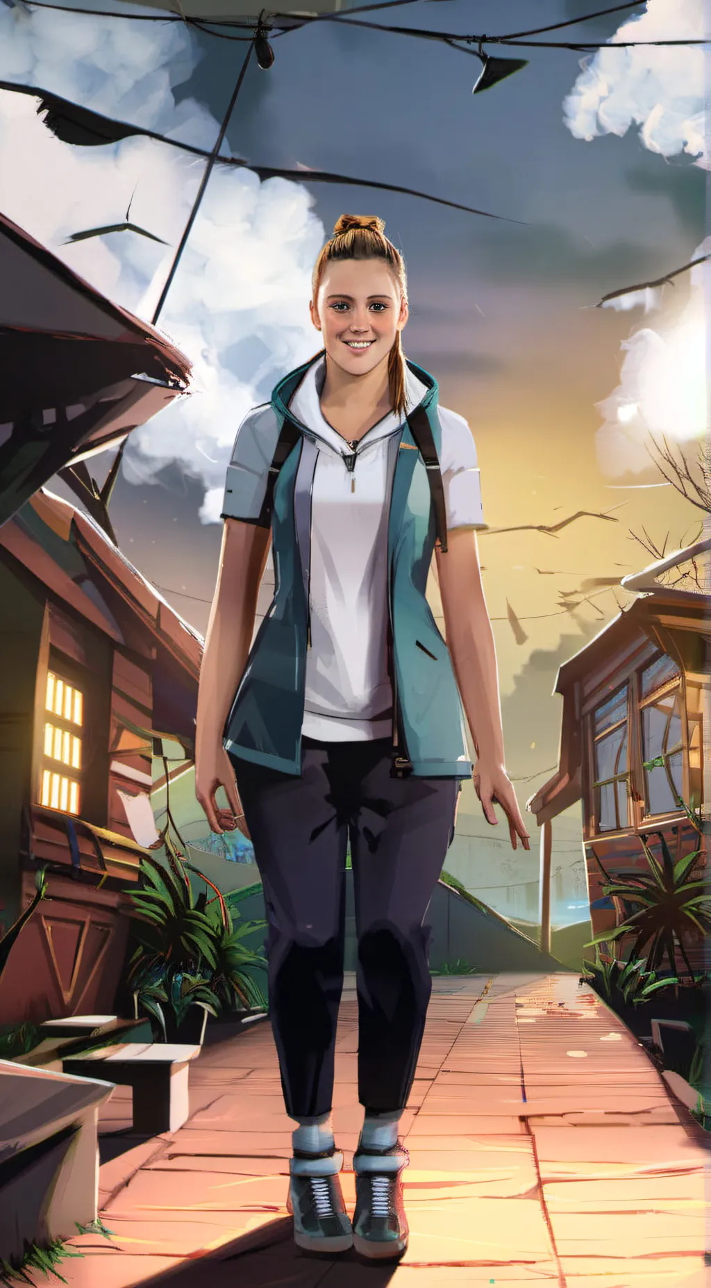 ai character: ella background