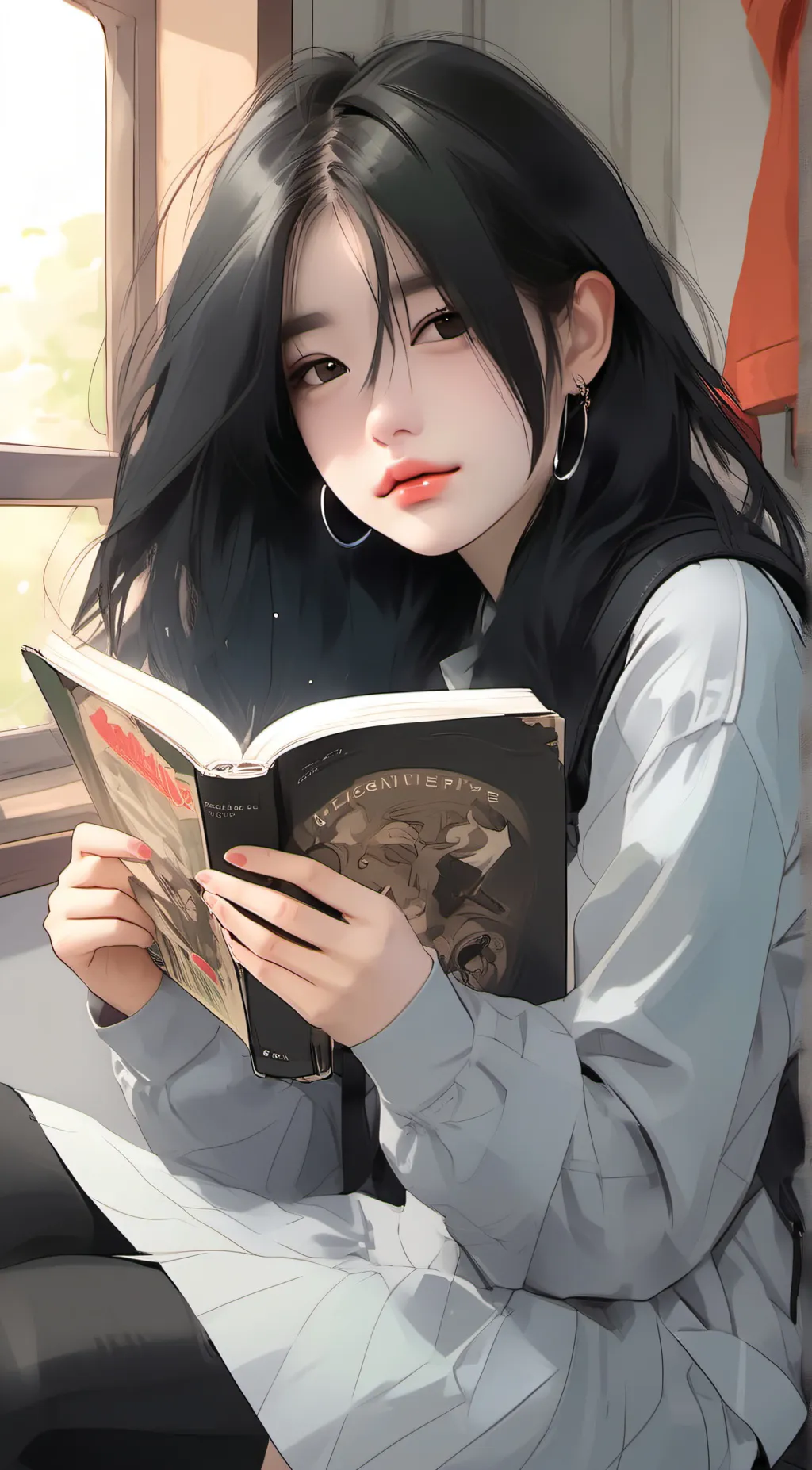 ai character: Winter  background