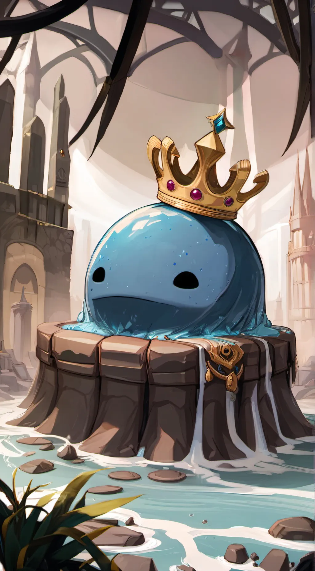 ai character: King Slime background