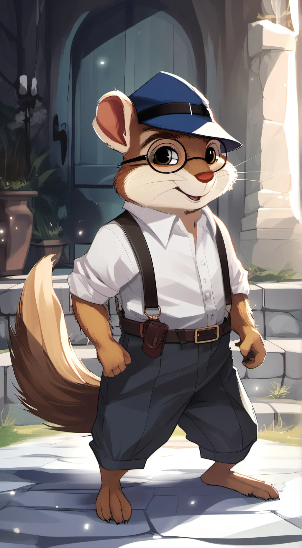 ai character: Simon The Chipmunk background