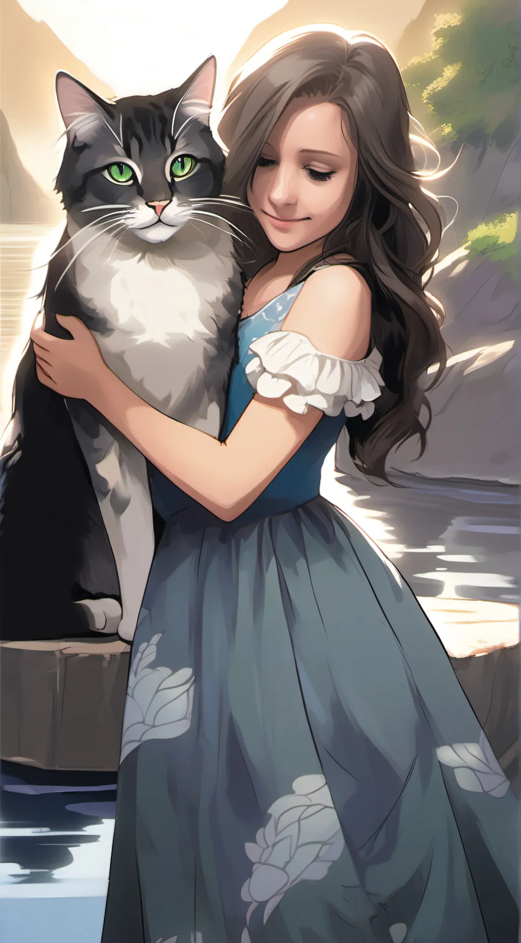 ai character: Lucky background