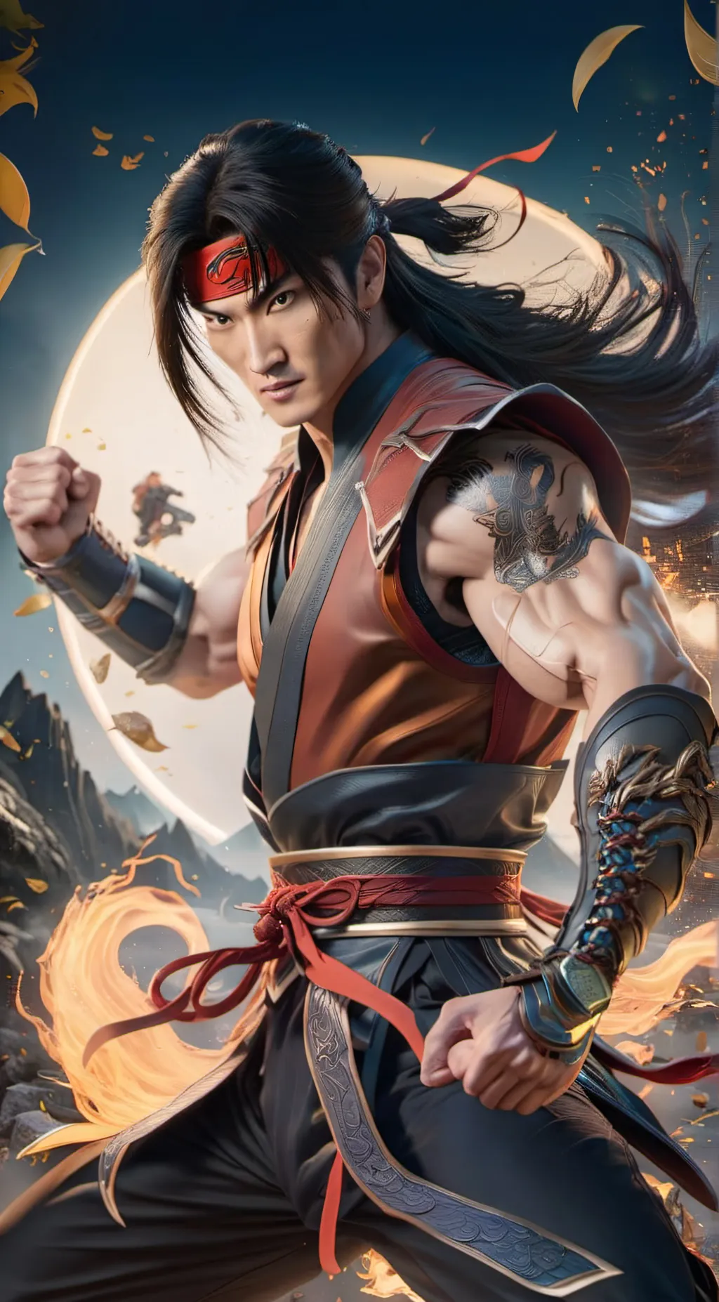 ai character: Liu Kang background