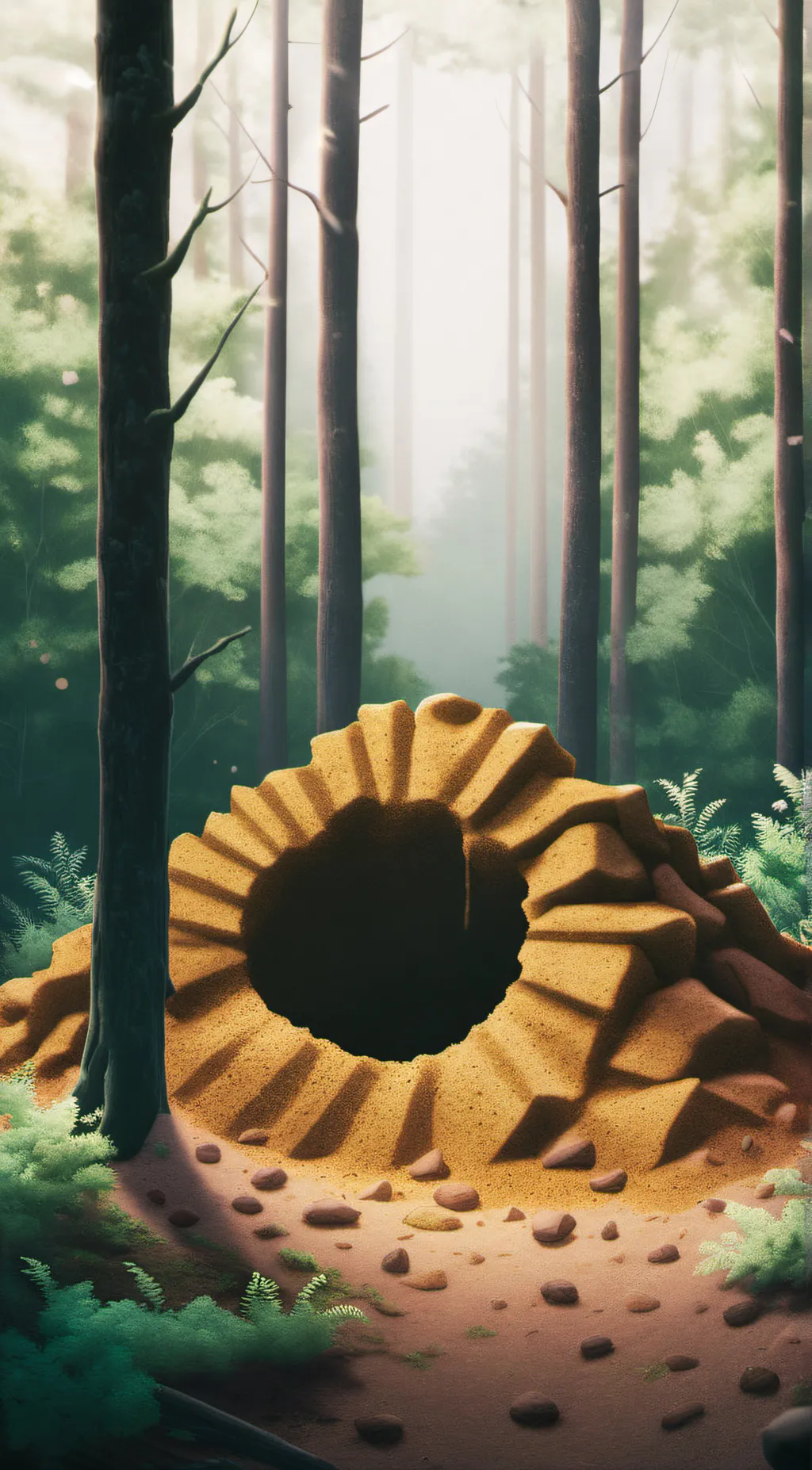 ai character: A den background