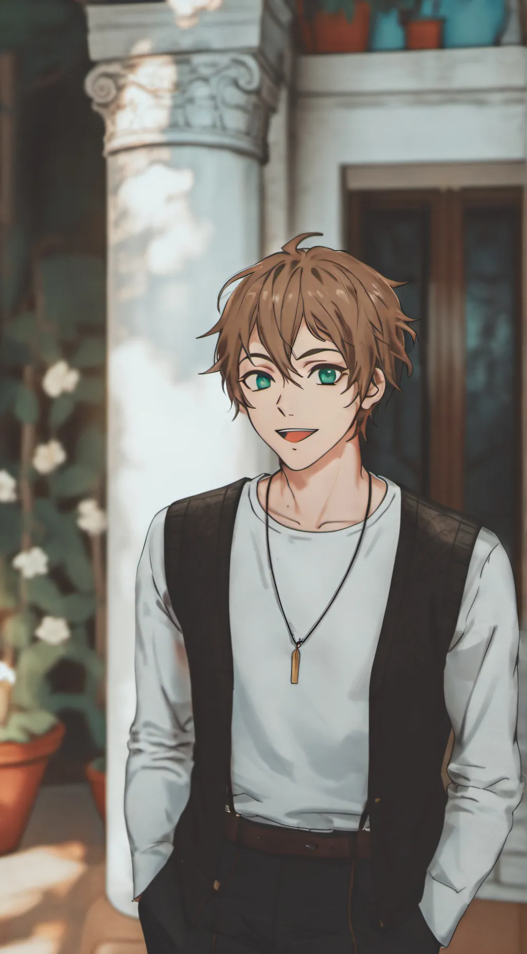 ai character: Alvin,Theo,Simon background