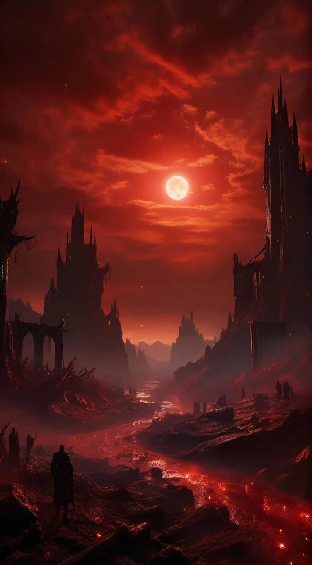 ai character: Alastor.. Dies.... background
