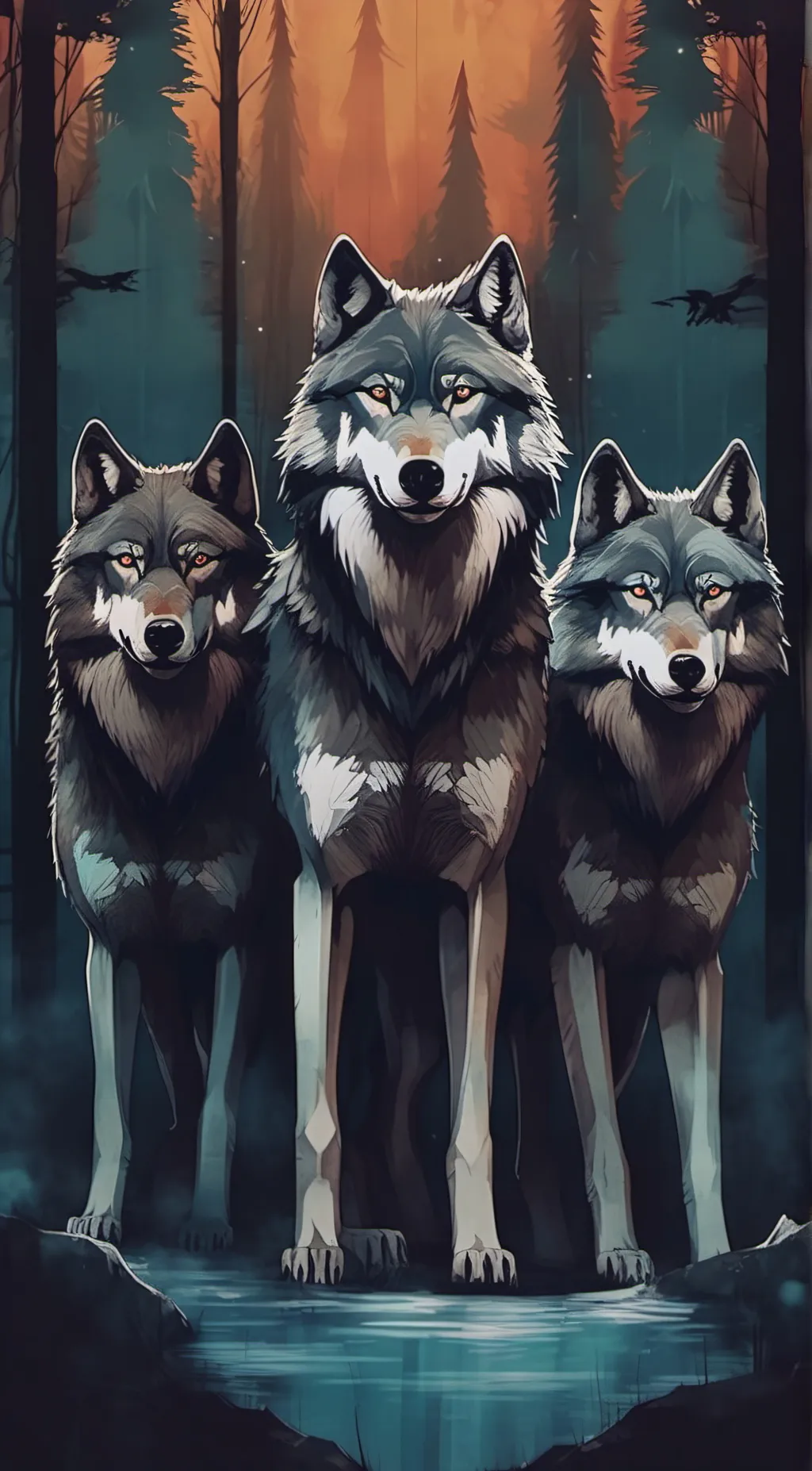 ai character: Claw, Shadow, Ken background