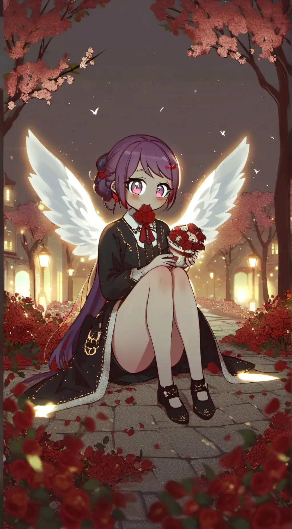 ai character: uwu cat  background