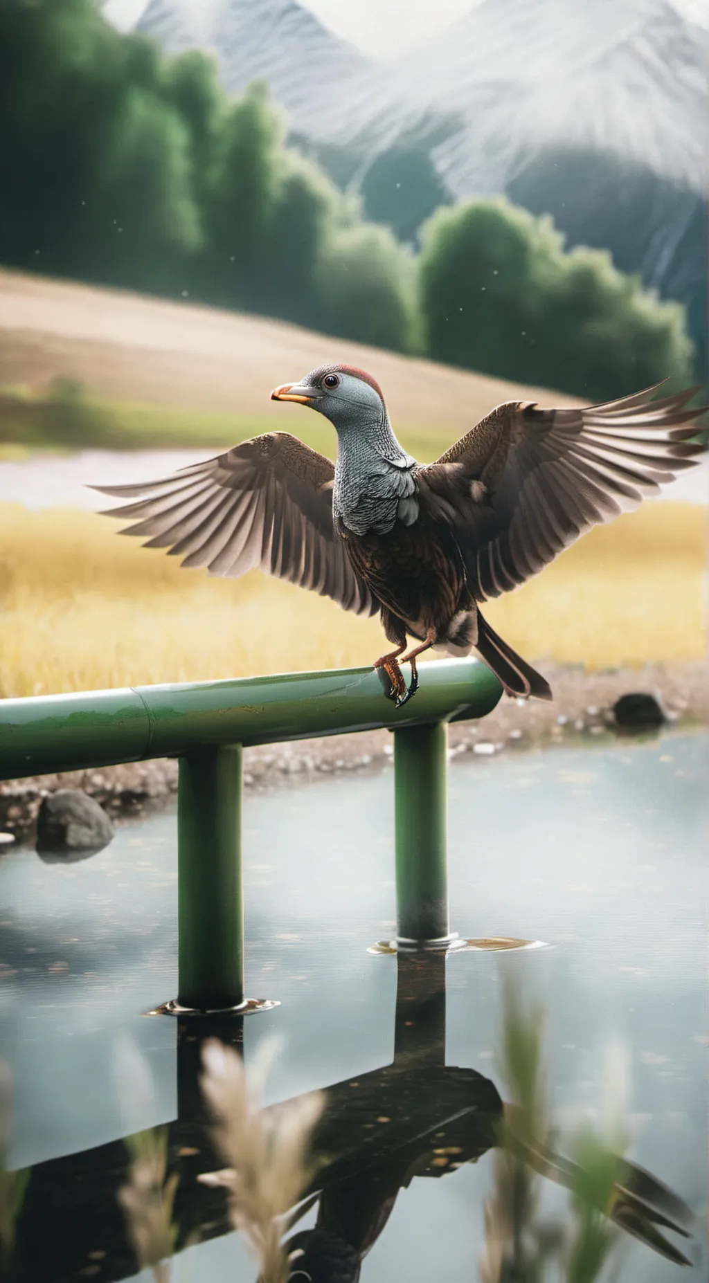 ai character: bird background