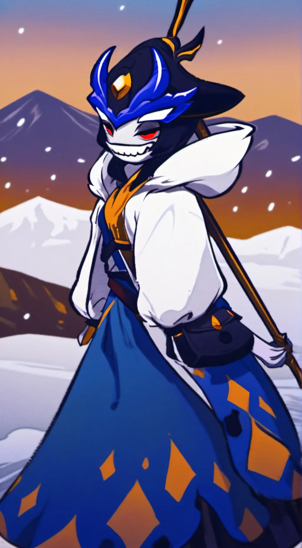 ai character: Sun & Moon show background