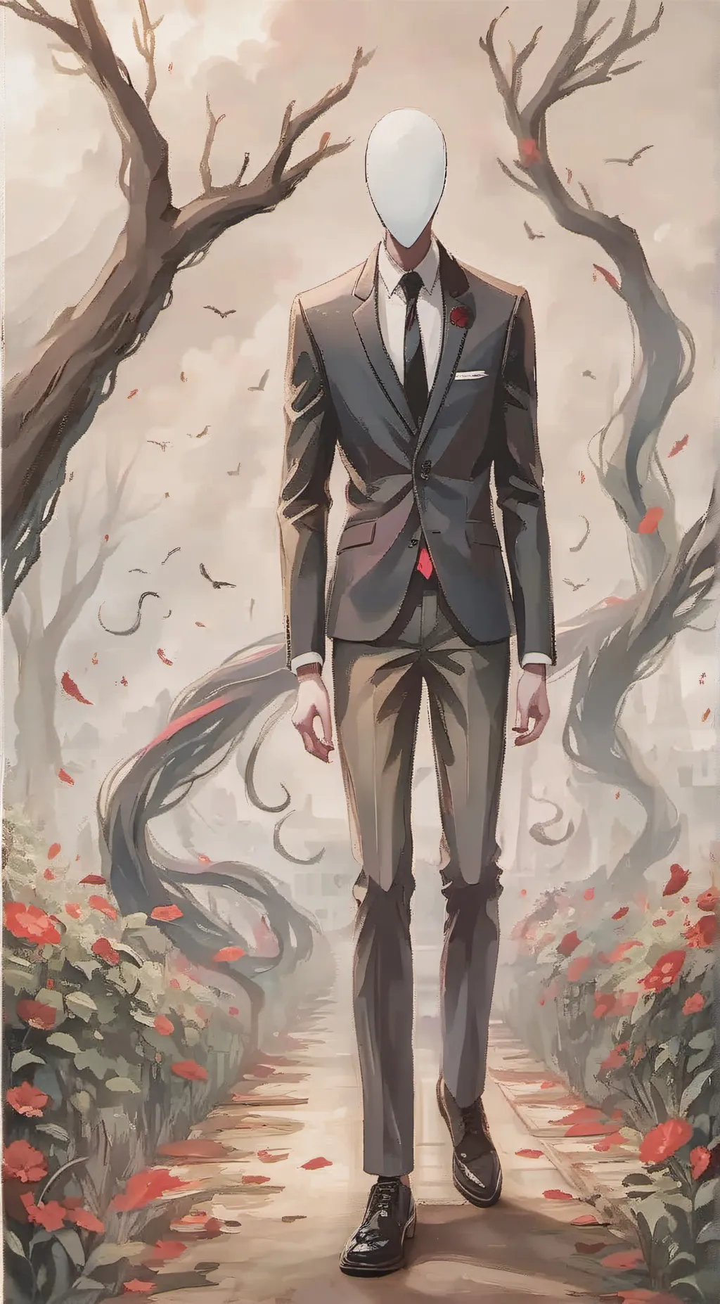 ai character: ~{Slenderman}~ background