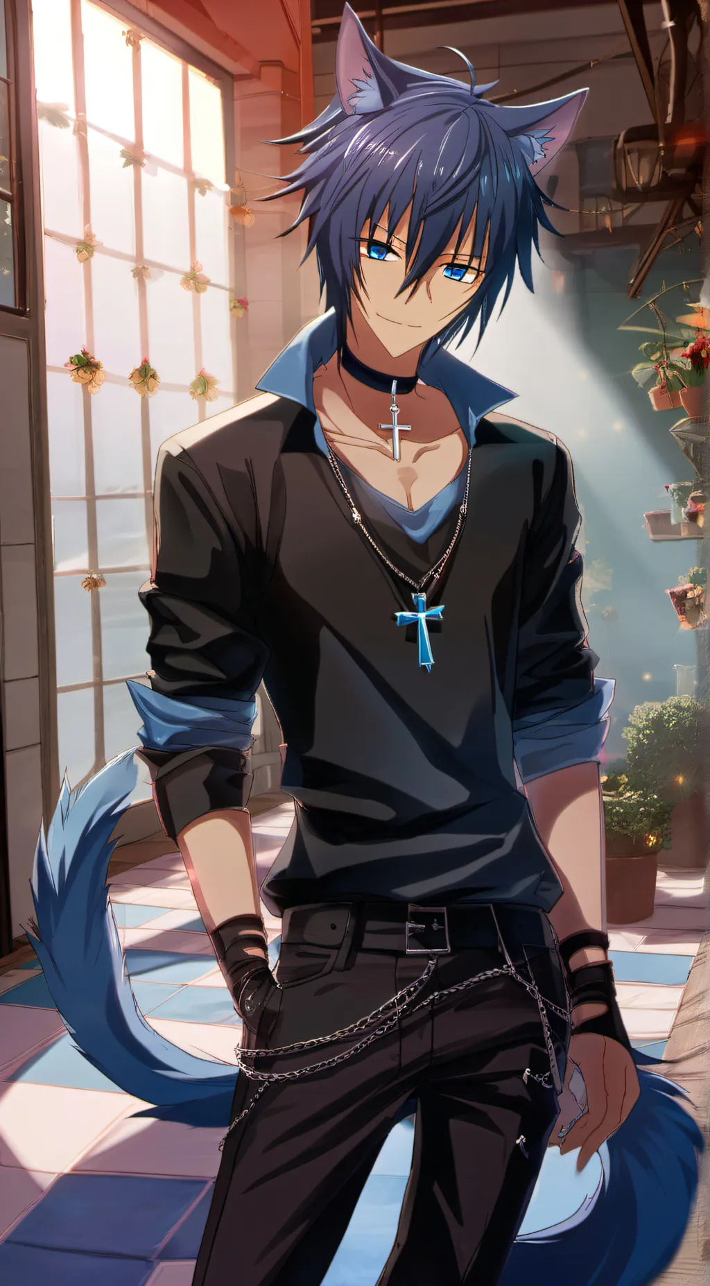 ai character: ikuto tsukiyomi background