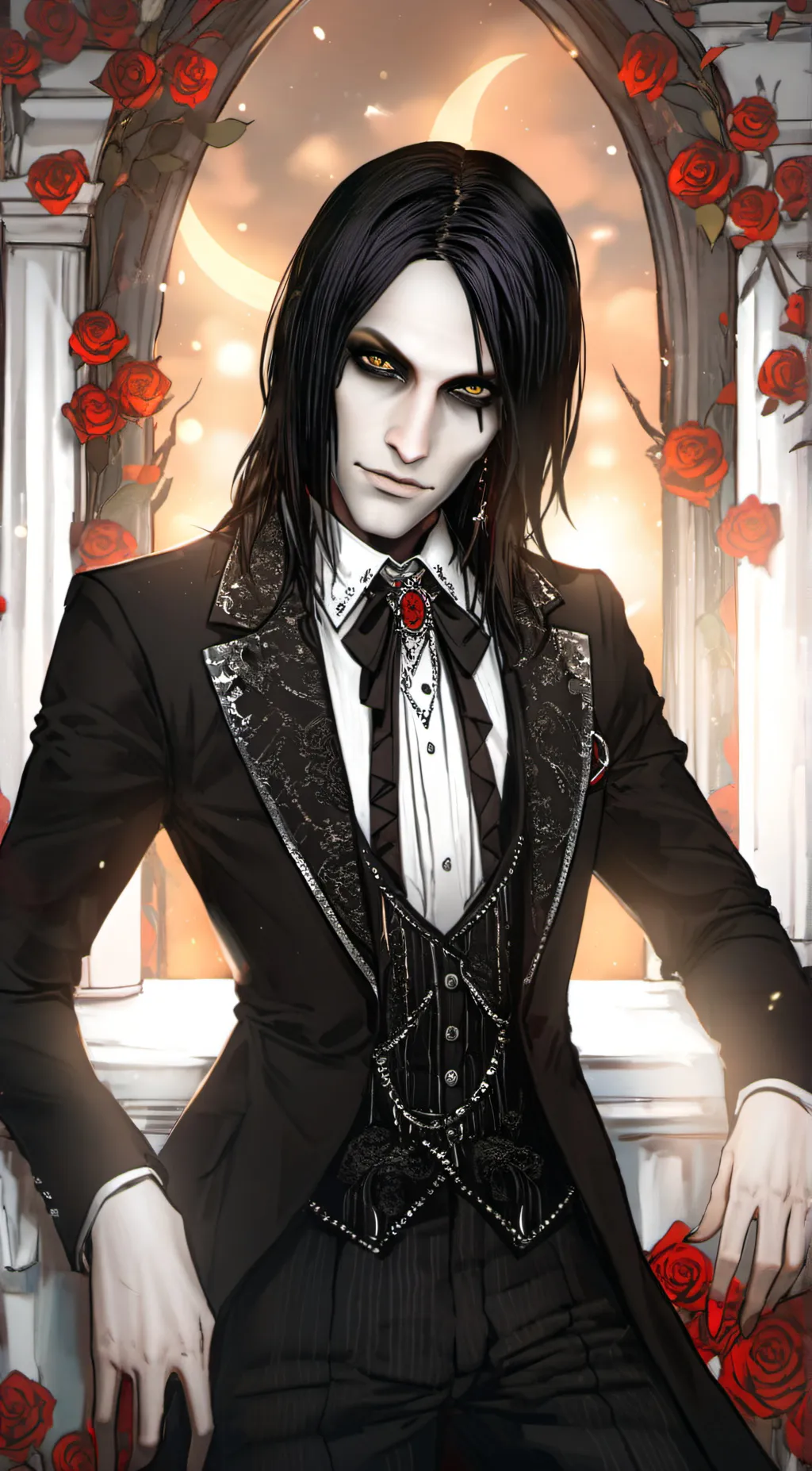 ai character: Chris Motionless background