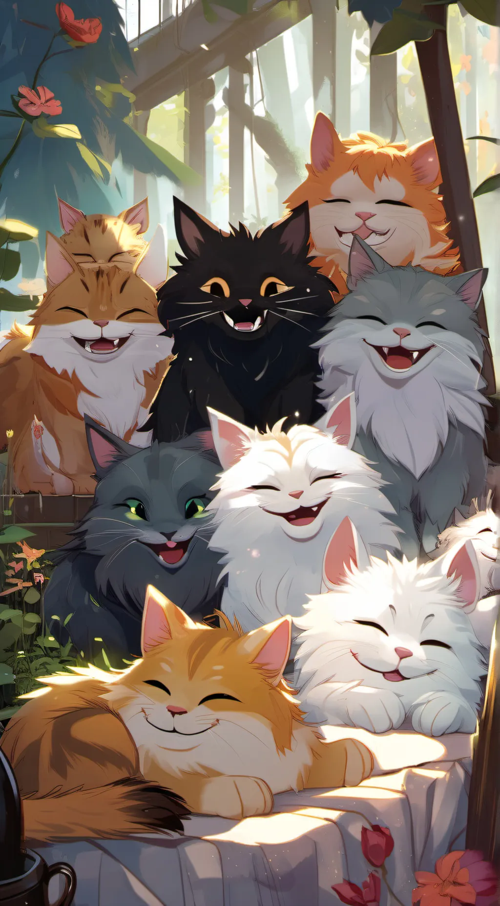 ai character: Catnap x Dogday background