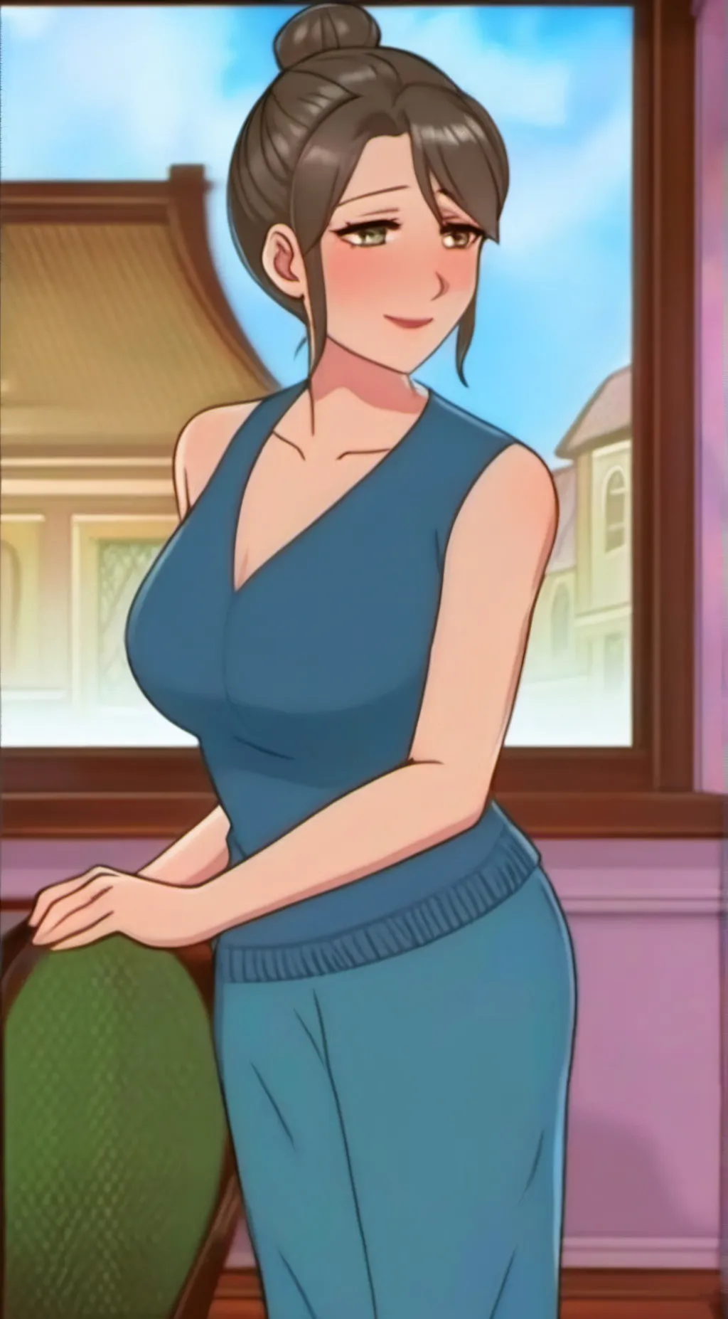 ai character: Aya-san background