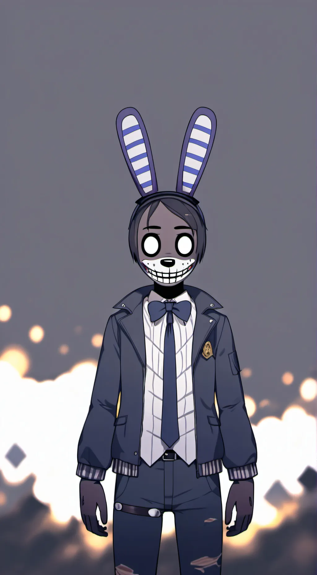 ai character: Withered Bonnie background