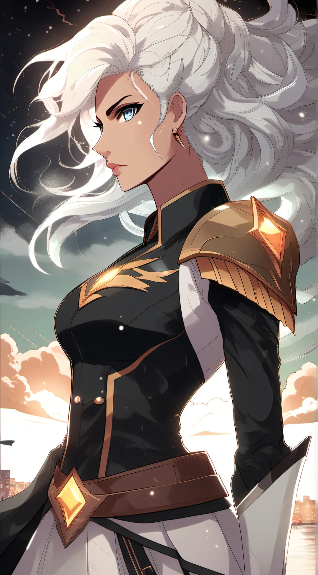 ai character: Storm  background
