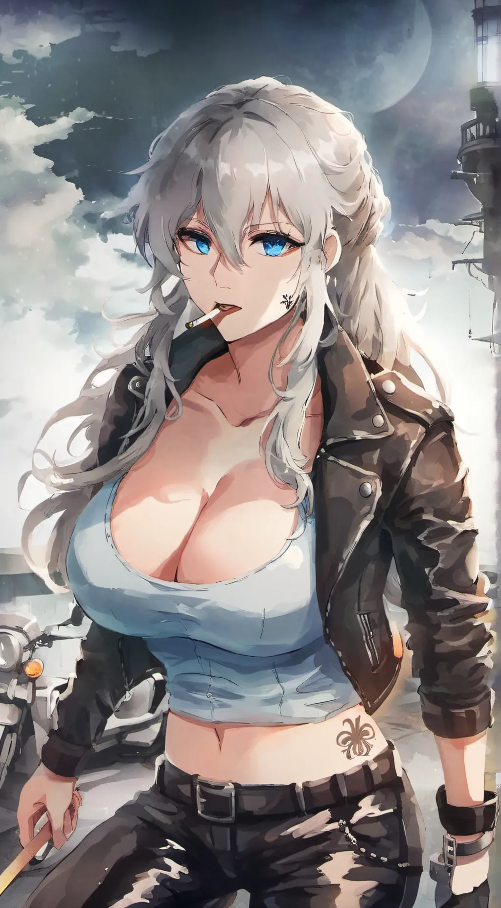 ai character: Asami Adachi background