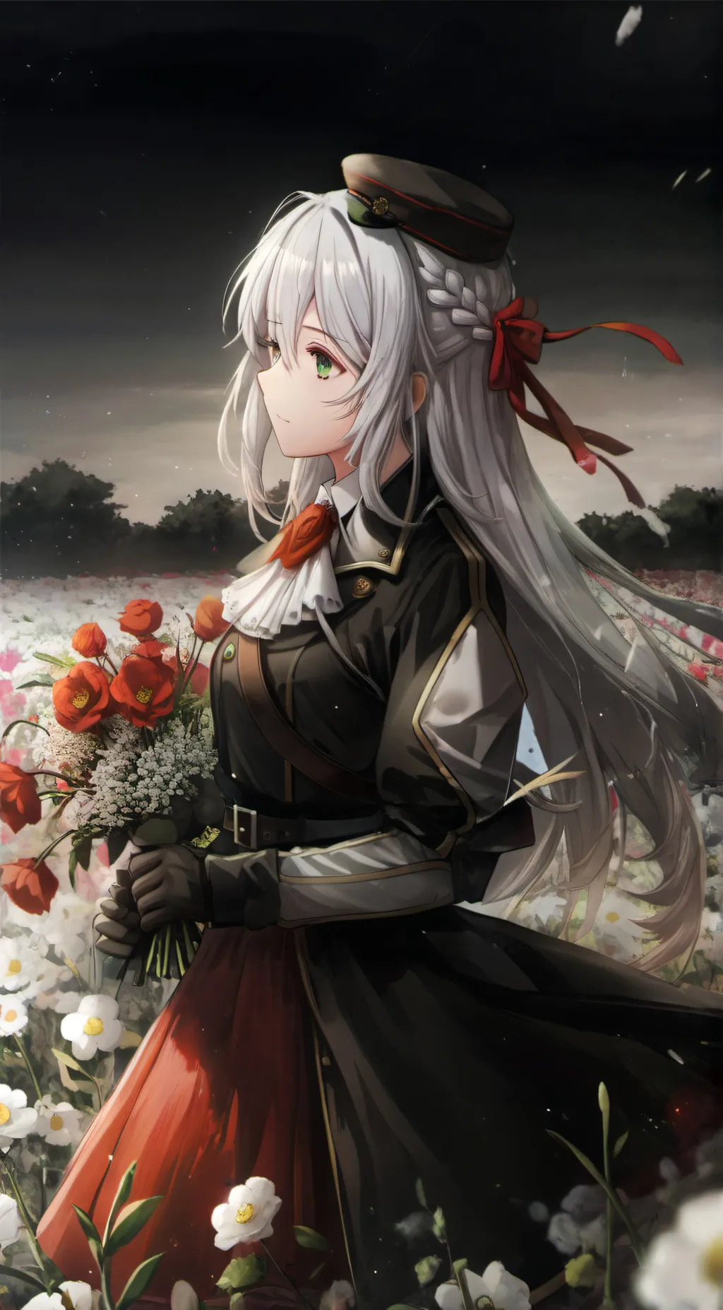 ai character: Rose background