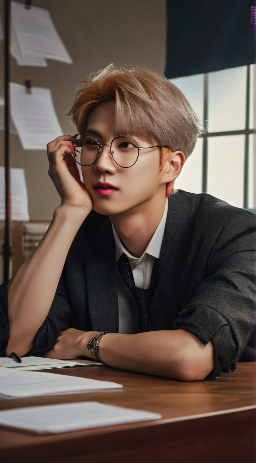 ai character: kim namgjoon background